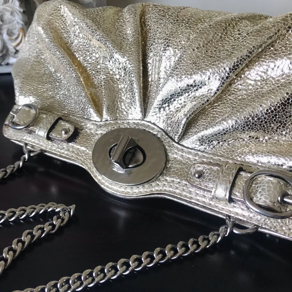 Coach Legacy Turnlock Metallic Leather Handbag Clutch 2009 14210 - Picture 16 of 16